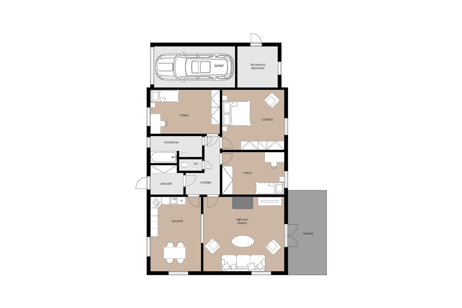 Prodej domu 130 m², pozemek 1.819 m², Kácov, Středočeský kraj Prodej domu 130 m², pozemek 1.819 m², Kácov, Středočeský kraj