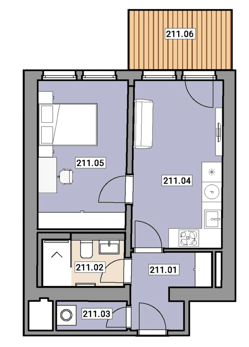 Prodej bytu 2+kk 40 m², Elišky Přemyslovny, Praha, Praha Prodej bytu 2+kk 40 m², Elišky Přemyslovny, Praha, Praha