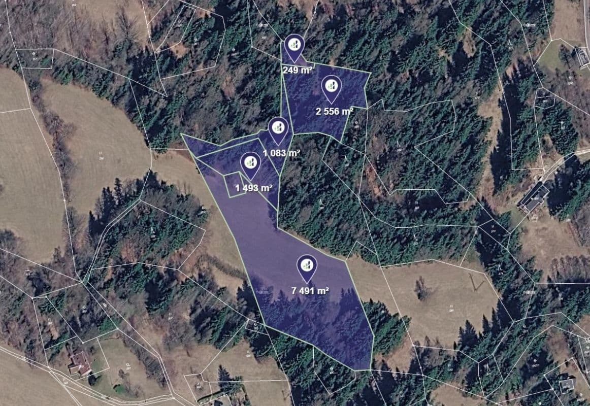 Prodej pozemku 12.872 m², Smržovka, Liberecký kraj Prodej pozemku 12.872 m², Smržovka, Liberecký kraj