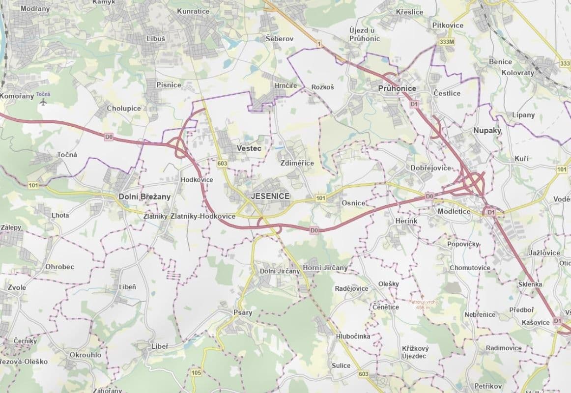 Prodej pozemku 3.413 m², Jesenice, Středočeský kraj Prodej pozemku 3.413 m², Jesenice, Středočeský kraj