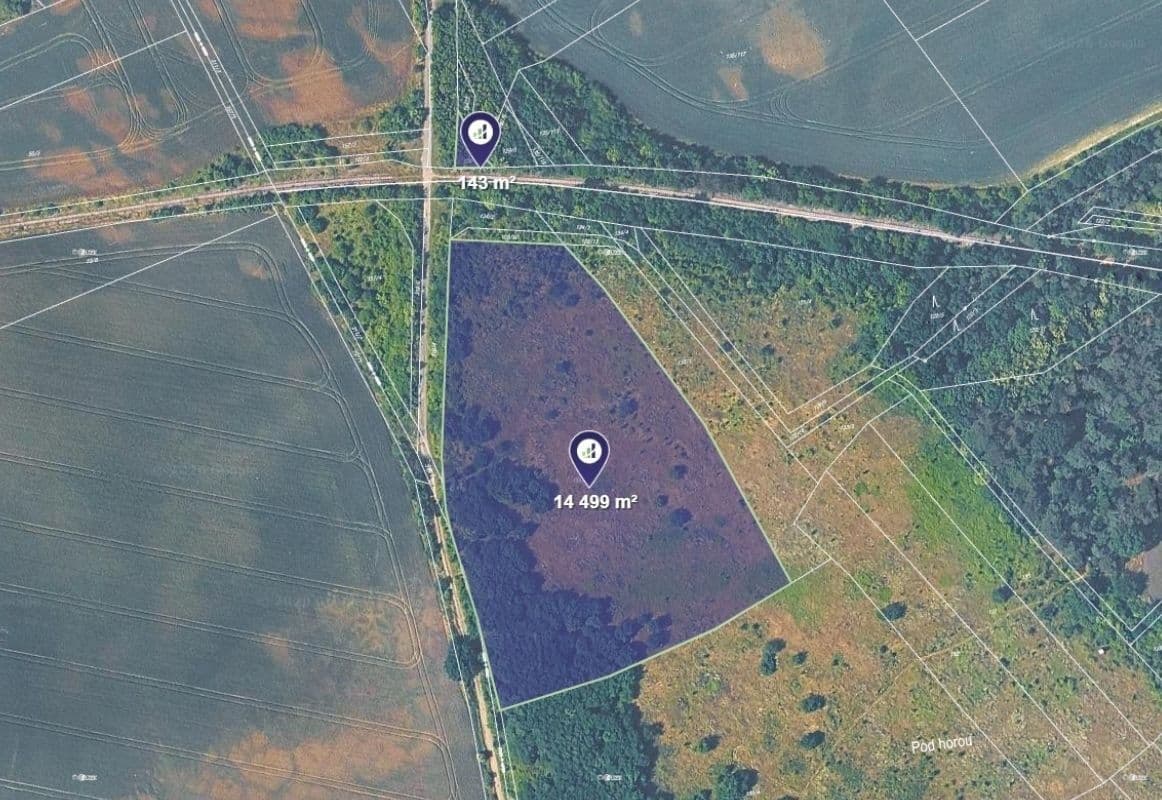 Prodej pozemku 14.642 m², Postřižín, Středočeský kraj Prodej pozemku 14.642 m², Postřižín, Středočeský kraj