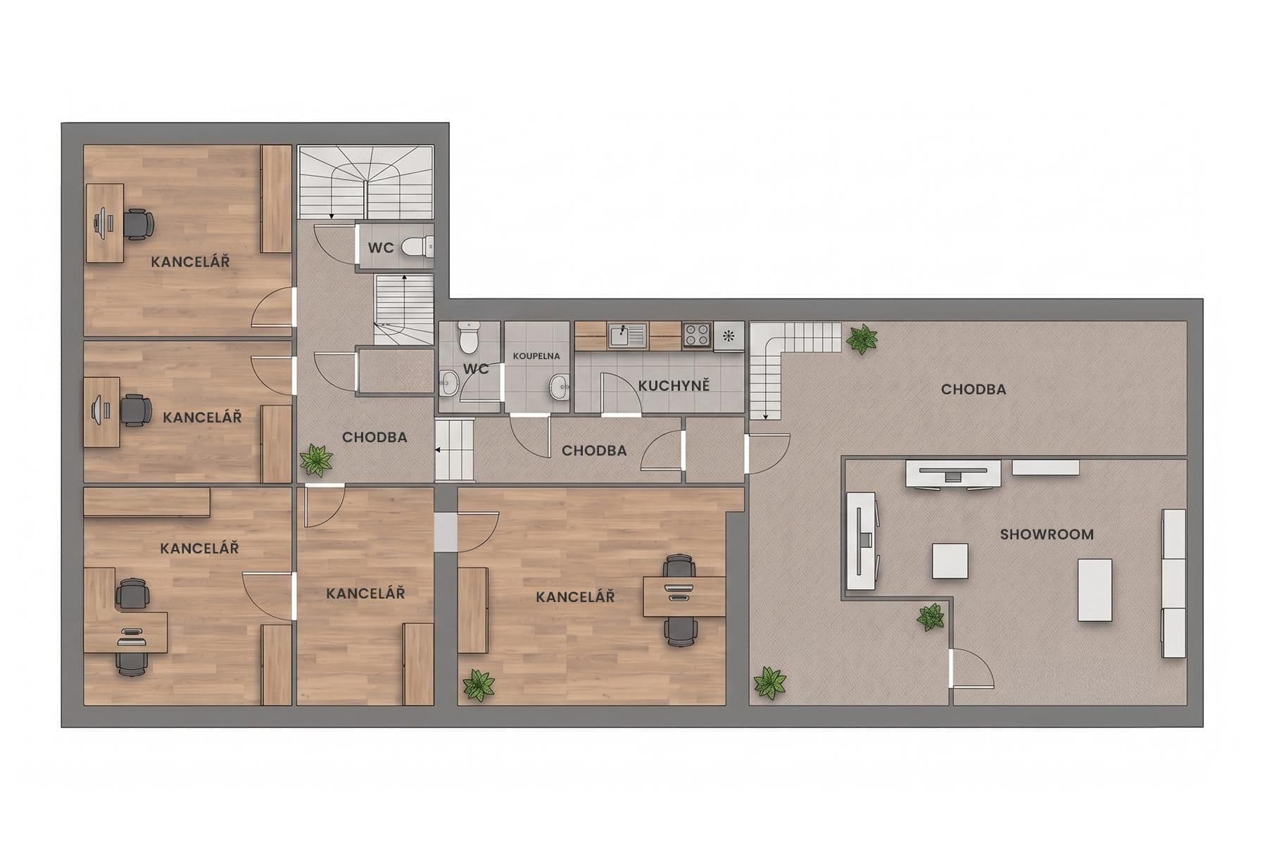 Prodej kanceláře 250 m², Bohnická, Praha, Praha Prodej kanceláře 250 m², Bohnická, Praha, Praha