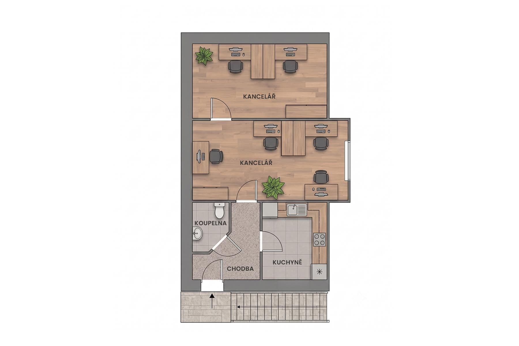 Prodej kanceláře 250 m², Bohnická, Praha, Praha Prodej kanceláře 250 m², Bohnická, Praha, Praha