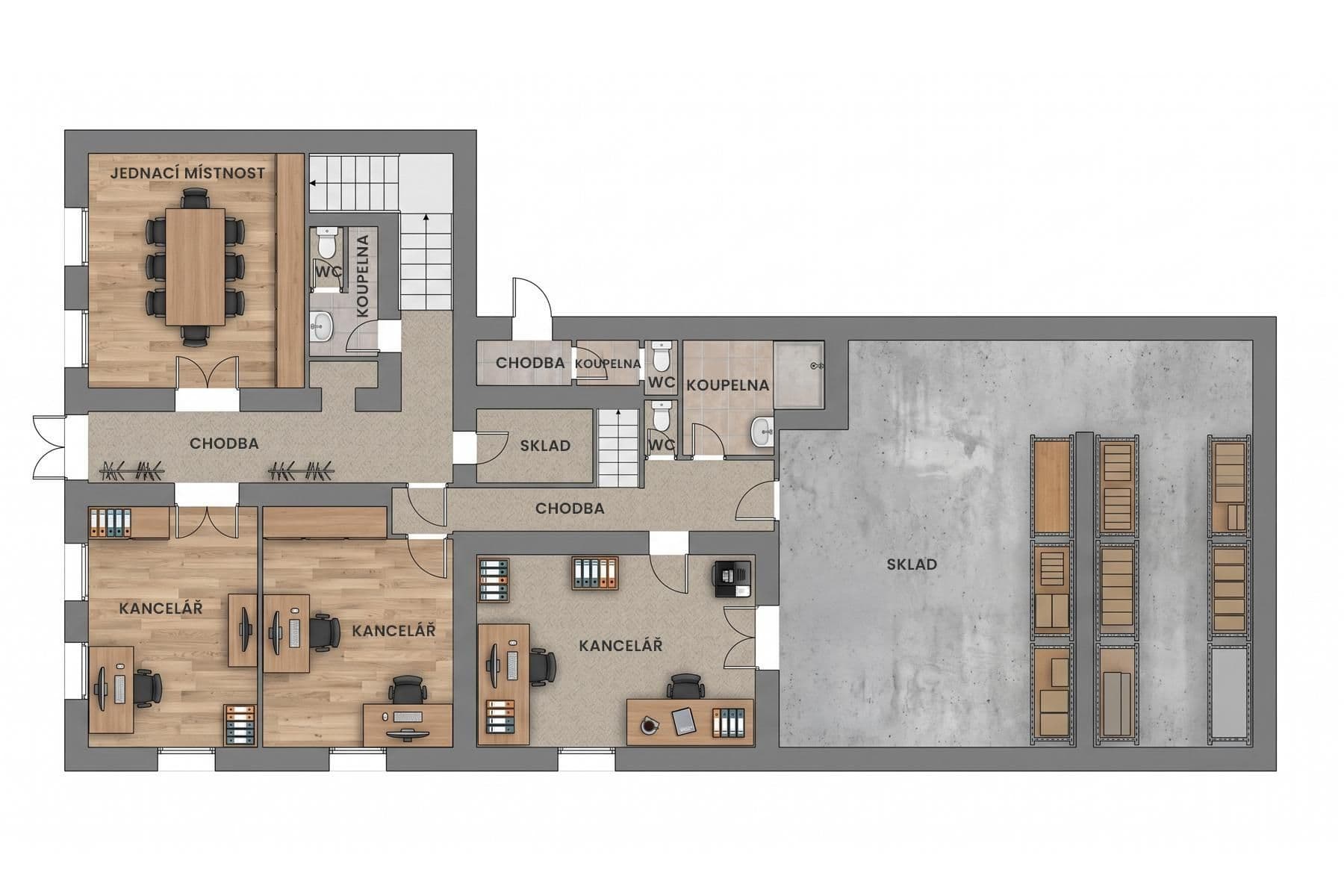 Prodej kanceláře 250 m², Bohnická, Praha, Praha Prodej kanceláře 250 m², Bohnická, Praha, Praha