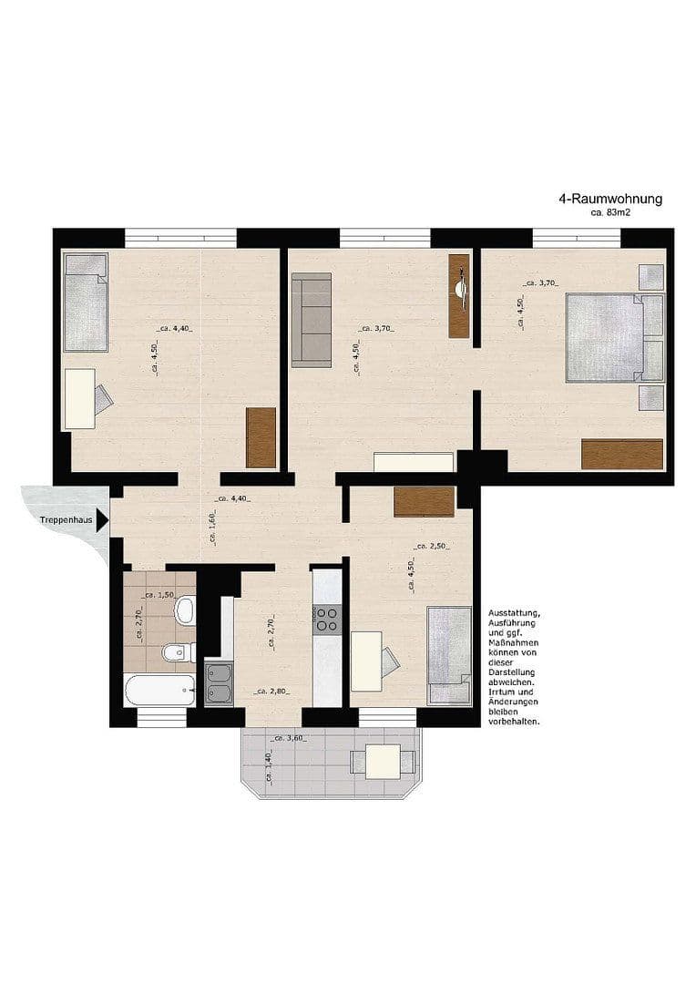 Pronájem bytu 4+1 84 m², Amalienstraße 123, Dessau-Roßlau, Sasko-Anhaltsko Pronájem bytu 4+1 84 m², Amalienstraße 123, Dessau-Roßlau, Sasko-Anhaltsko