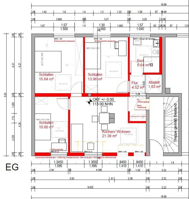 Pronájem bytu 4+1 75 m², Pestalozziring 4, Aldenhoven, Severní Porýní-Vestfálsko Pronájem bytu 4+1 75 m², Pestalozziring 4, Aldenhoven, Severní Porýní-Vestfálsko