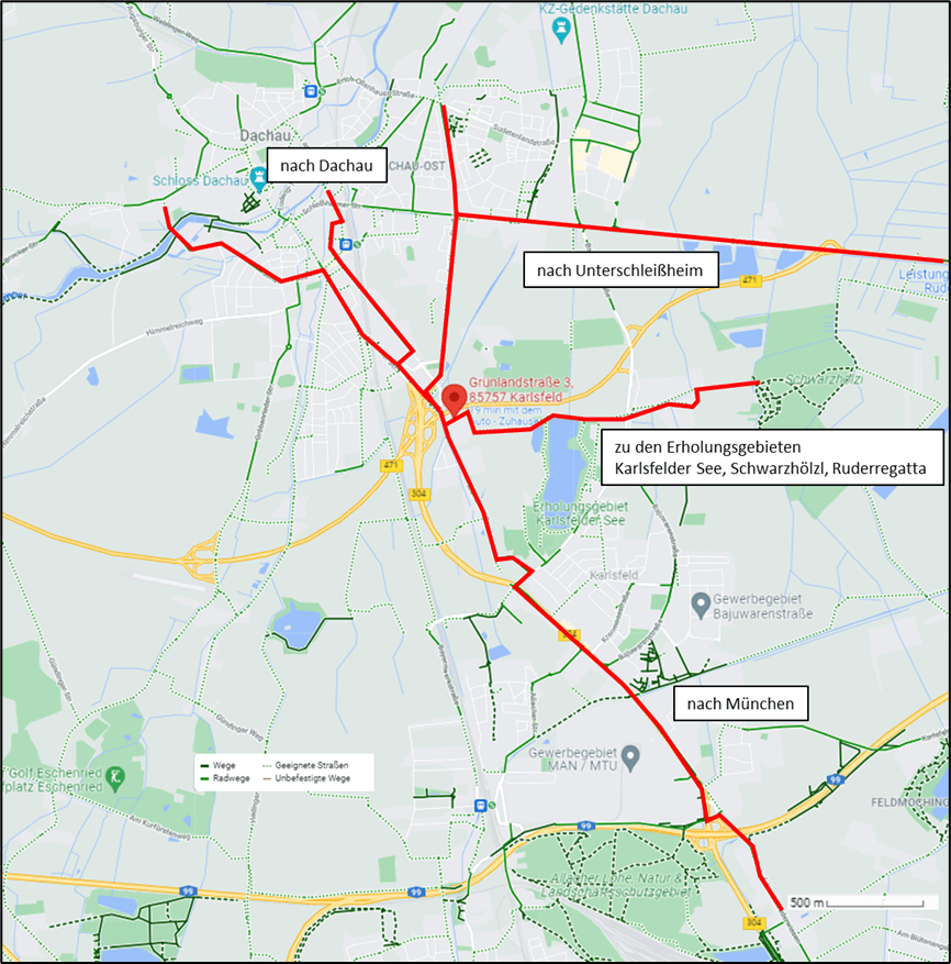 Pronájem bytu 1+1 36 m², Grünlandstr. 3a, Karlsfeld, Bavorsko Pronájem bytu 1+1 36 m², Grünlandstr. 3a, Karlsfeld, Bavorsko