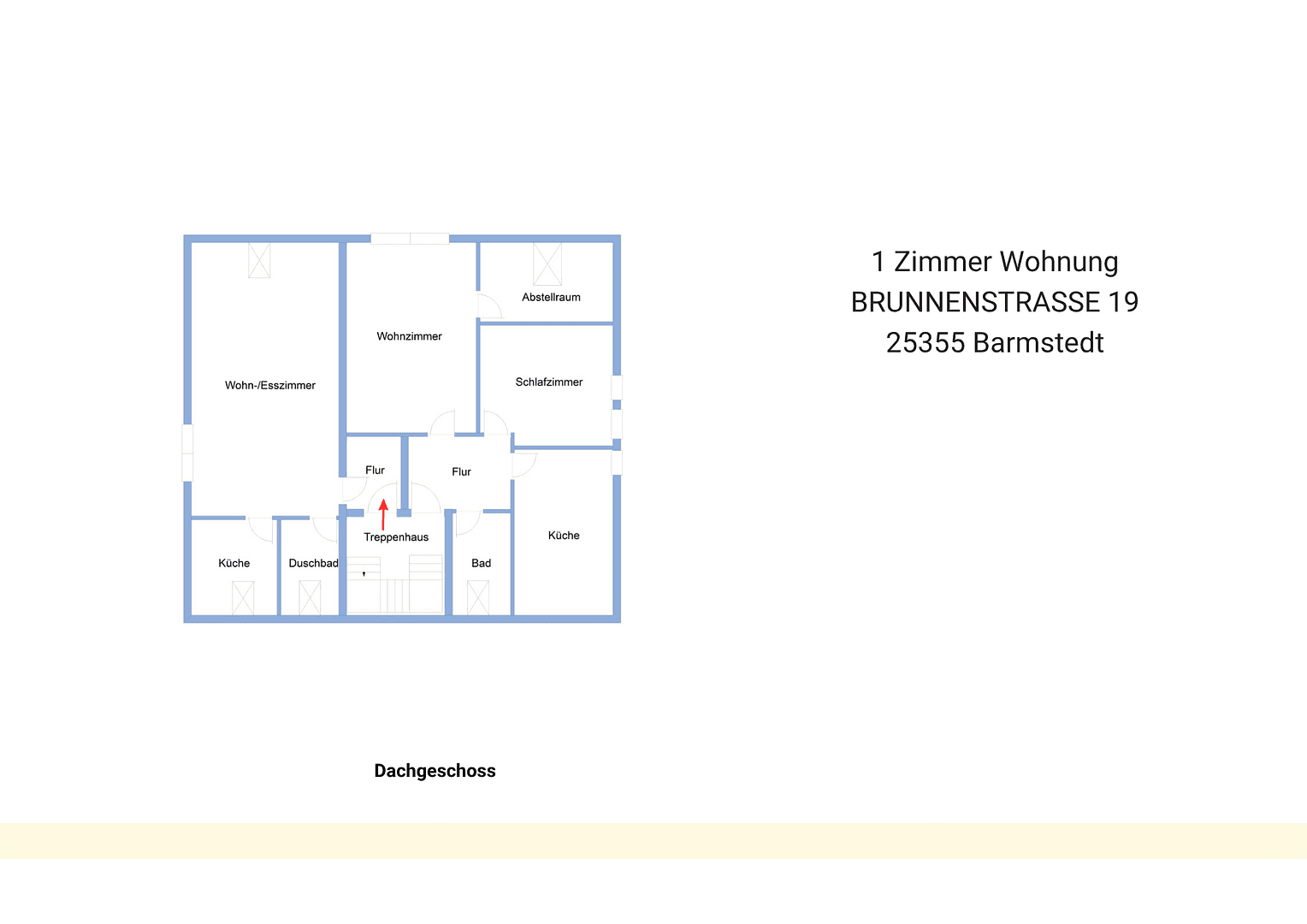 Pronájem bytu 1+1 43 m², Brunnenstraße 19, Barmstedt, Šlesvicko-Holštýnsko Pronájem bytu 1+1 43 m², Brunnenstraße 19, Barmstedt, Šlesvicko-Holštýnsko