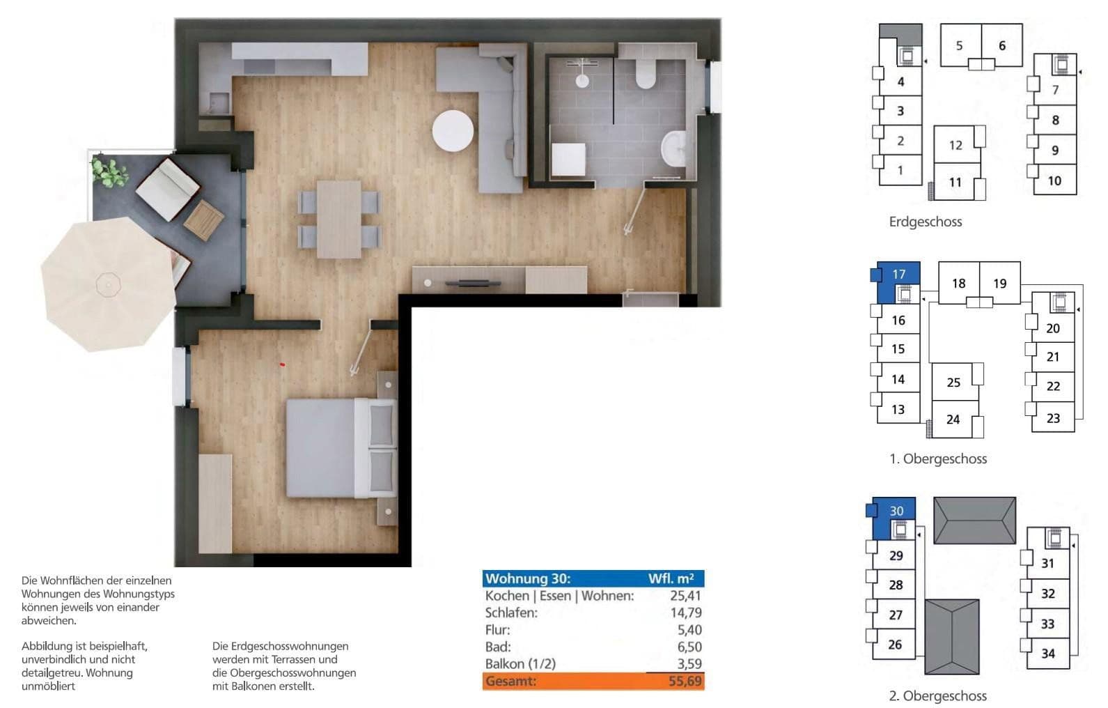 Pronájem bytu 2+1 55 m², Landau an der Isar, Bavorsko Pronájem bytu 2+1 55 m², Landau an der Isar, Bavorsko