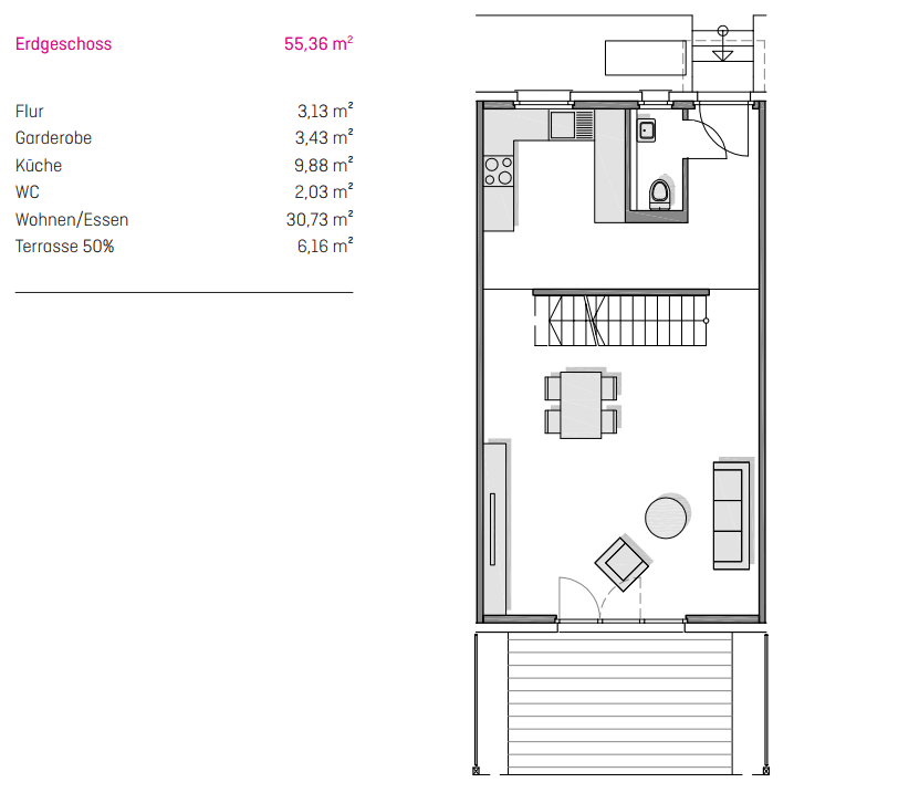 Pronájem domu 160 m², pozemek 211 m², Storchenweg 21, Poing, Bavorsko Pronájem domu 160 m², pozemek 211 m², Storchenweg 21, Poing, Bavorsko