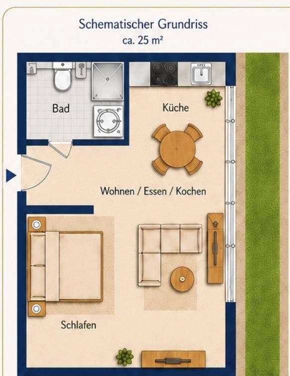 Prodej bytu 1+1 25 m², Großenbrode, Šlesvicko-Holštýnsko Prodej bytu 1+1 25 m², Großenbrode, Šlesvicko-Holštýnsko