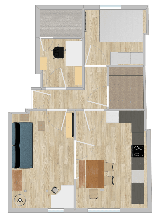Pronájem bytu 3+kk 50 m², Hamburg, Hamburg Pronájem bytu 3+kk 50 m², Hamburg, Hamburg