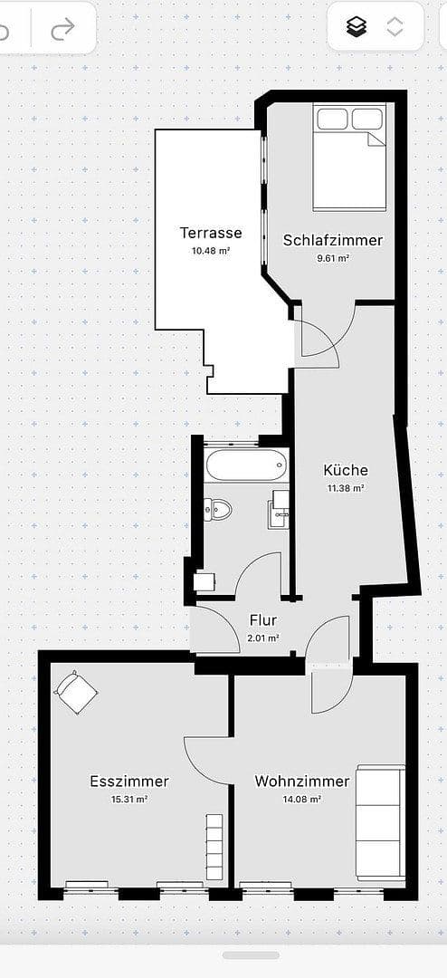 Pronájem bytu 3+1 66 m², Langer Weg 7, Magdeburg, Sasko-Anhaltsko Pronájem bytu 3+1 66 m², Langer Weg 7, Magdeburg, Sasko-Anhaltsko