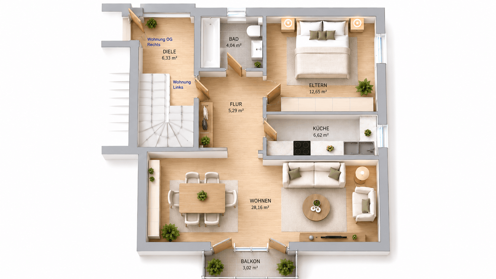 Pronájem bytu 2+1 59 m², Marommer Stieg 1, Norderstedt, Šlesvicko-Holštýnsko Pronájem bytu 2+1 59 m², Marommer Stieg 1, Norderstedt, Šlesvicko-Holštýnsko