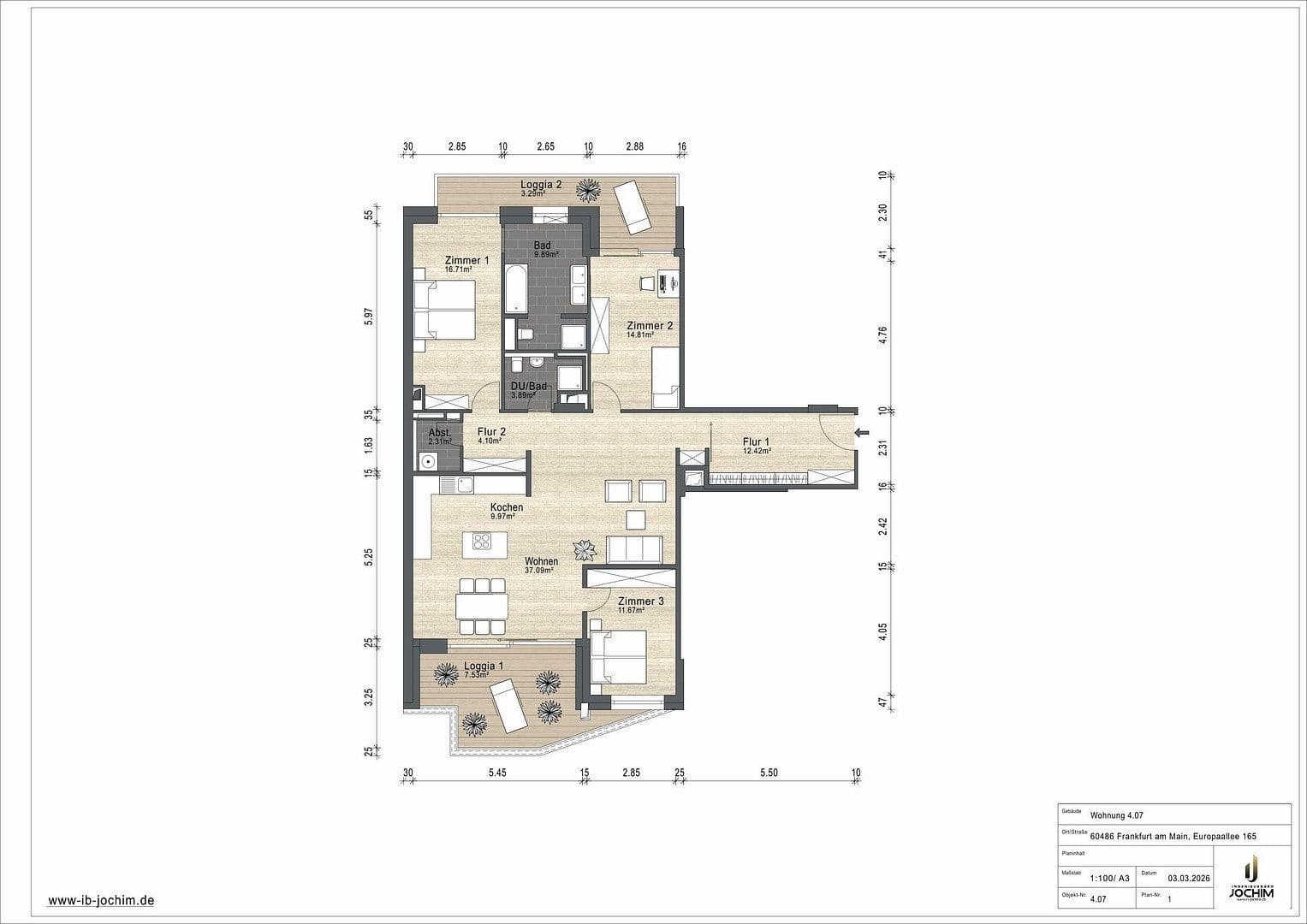 Prodej bytu 4+1 134 m², Europa-Allee 165, Frankfurt/Main, Hessen Prodej bytu 4+1 134 m², Europa-Allee 165, Frankfurt/Main, Hessen