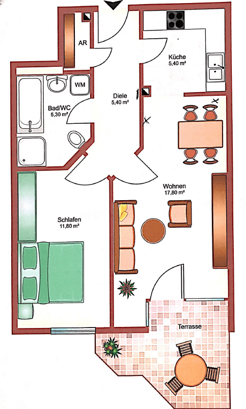 Prodej bytu 2+1 51 m², Nürnberg, Bavorsko Prodej bytu 2+1 51 m², Nürnberg, Bavorsko