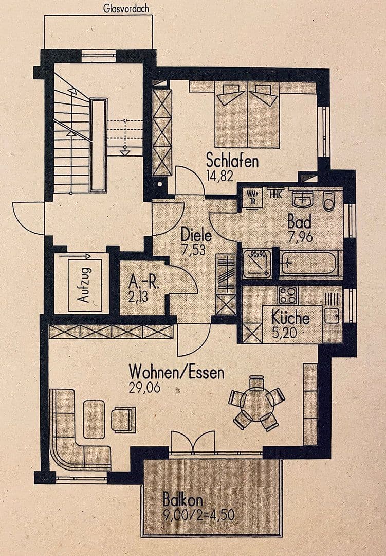 Pronájem bytu 2+1 72 m², Graben, Bavorsko Pronájem bytu 2+1 72 m², Graben, Bavorsko