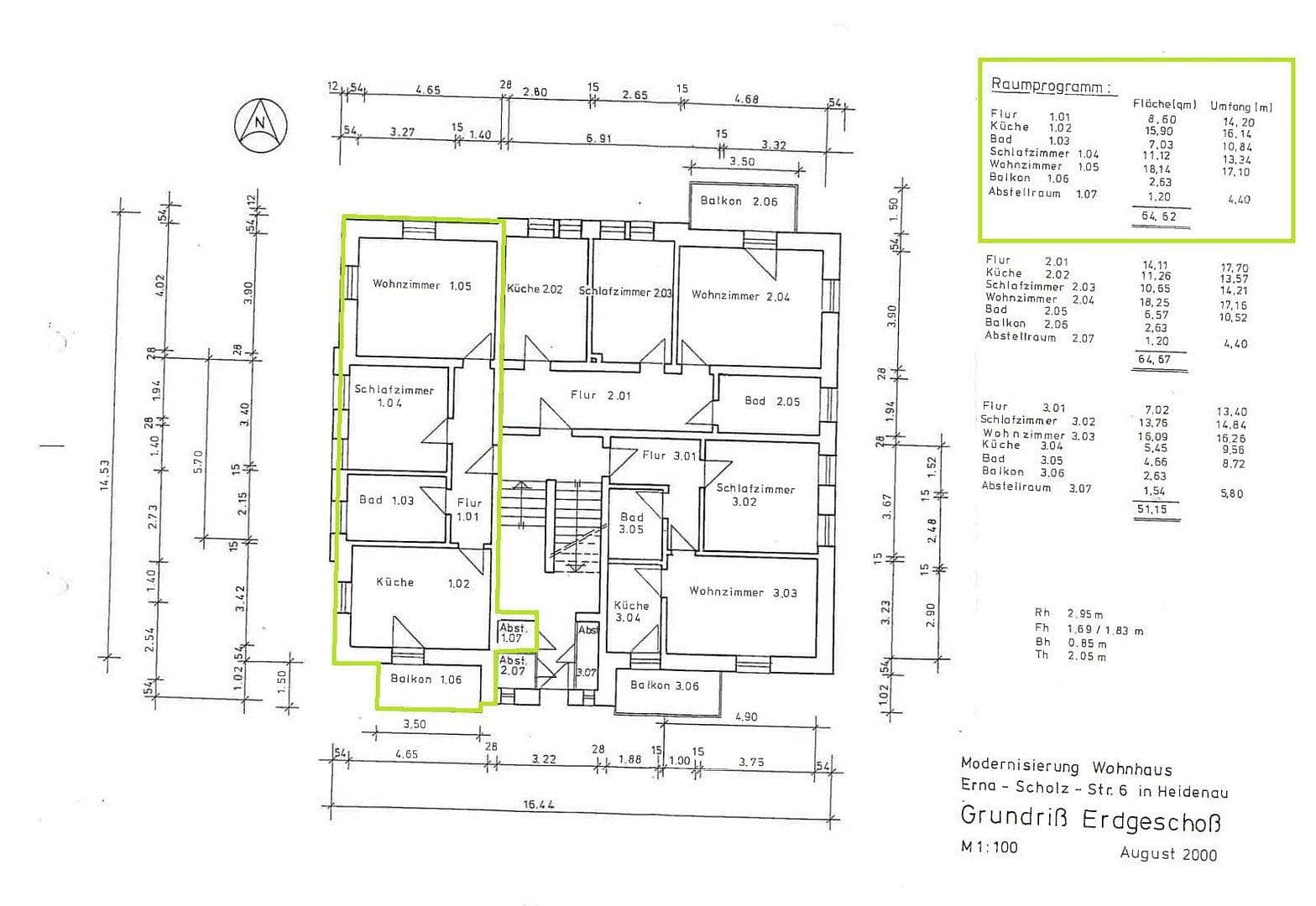 Pronájem bytu 2+1 65 m², Erna-Scholz-Str. 6, Heidenau, Sasko Pronájem bytu 2+1 65 m², Erna-Scholz-Str. 6, Heidenau, Sasko