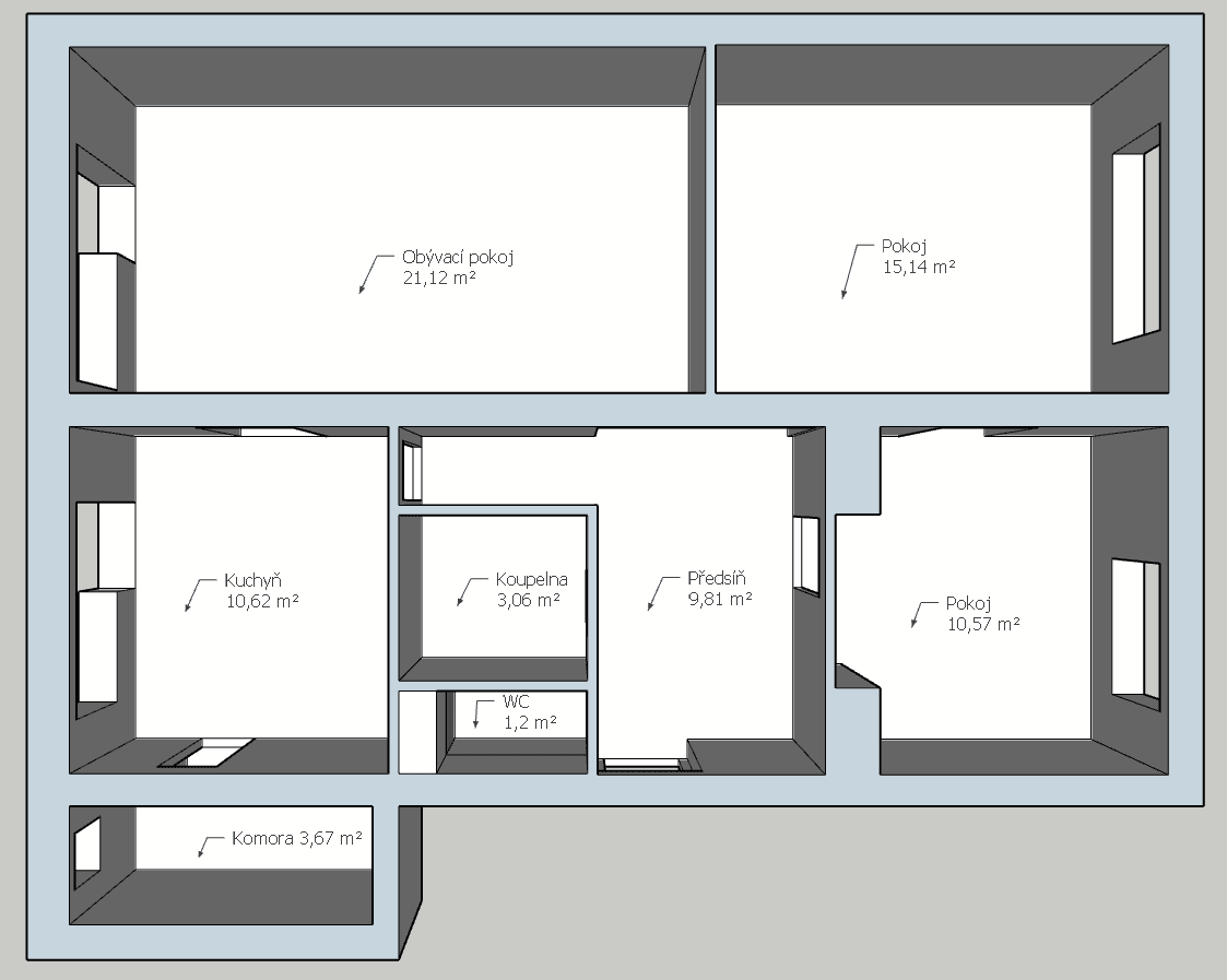 Pronájem bytu 3+1 75 m², Haklova, Hostivice, Středočeský kraj Pronájem bytu 3+1 75 m², Haklova, Hostivice, Středočeský kraj