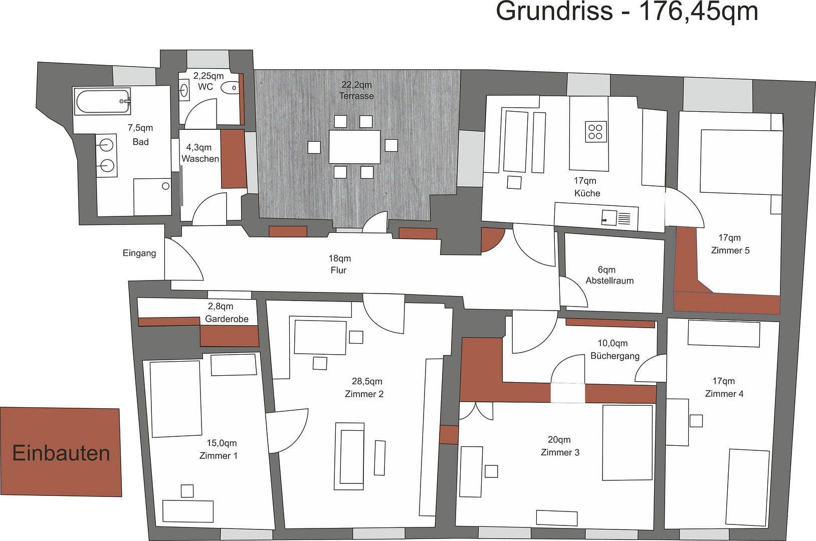 Pronájem bytu 5+1 176 m², Ansbach, Bavorsko Pronájem bytu 5+1 176 m², Ansbach, Bavorsko