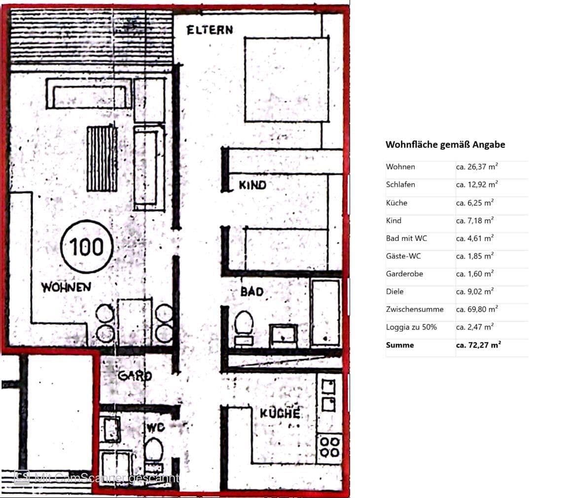Prodej bytu 3+1 72 m², Liederbach am Taunus, Hessen Prodej bytu 3+1 72 m², Liederbach am Taunus, Hessen