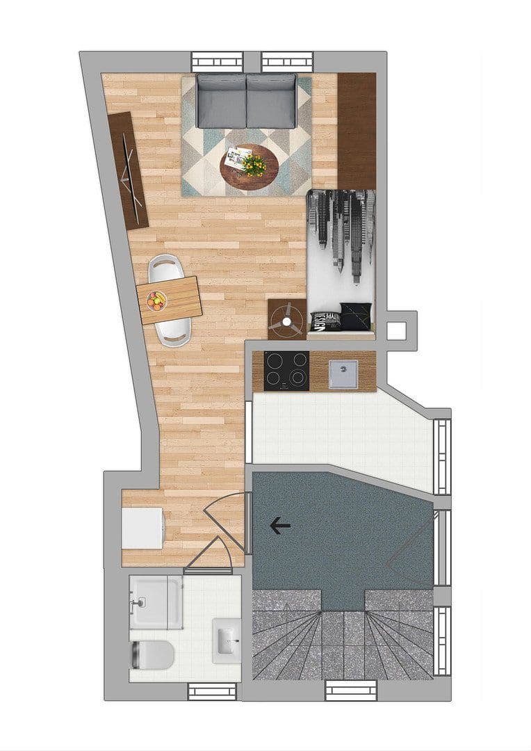 Pronájem bytu 1+1 27 m², Rathausstraße 7, Hofheim am Taunus, Hessen Pronájem bytu 1+1 27 m², Rathausstraße 7, Hofheim am Taunus, Hessen