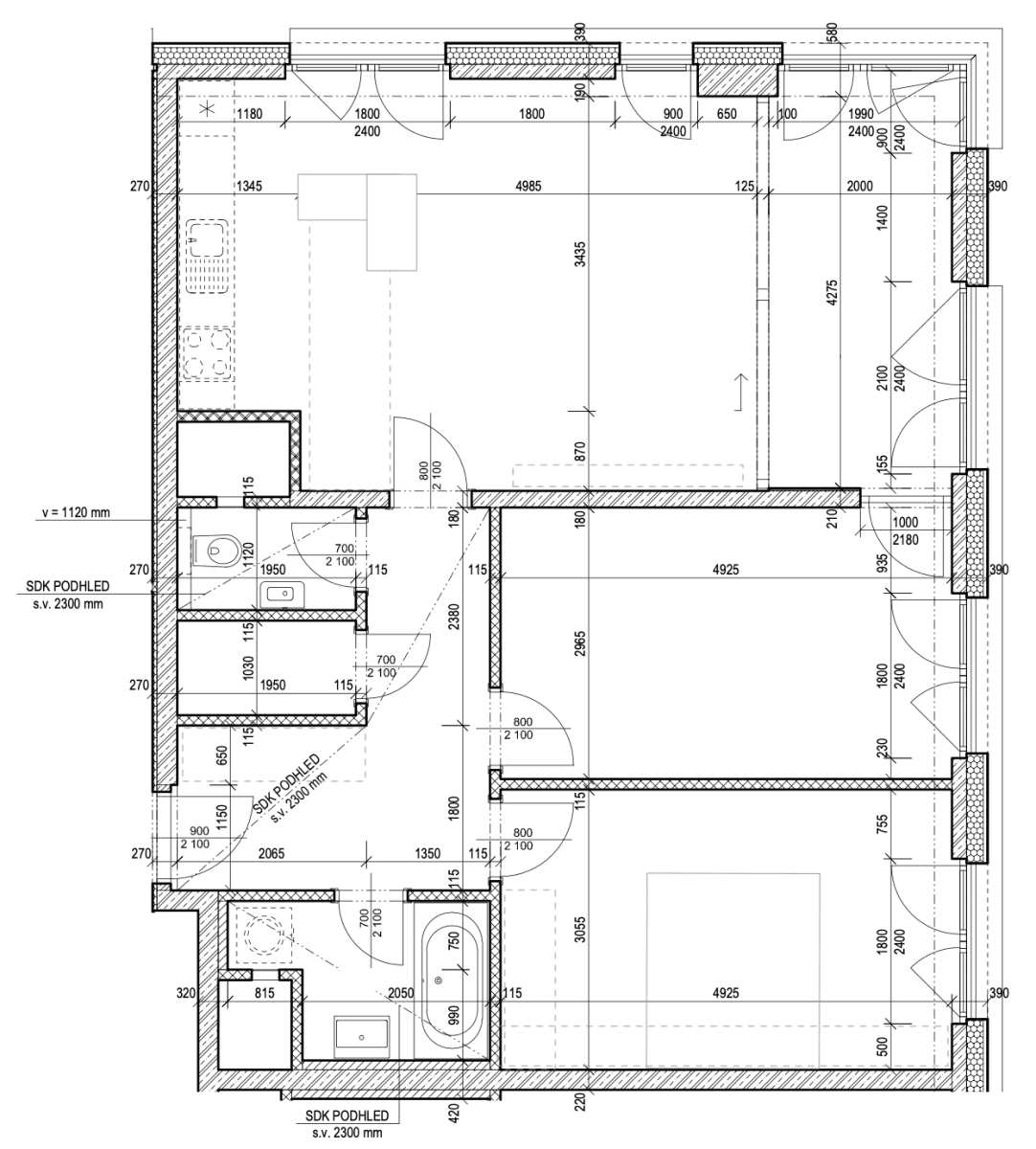 Pronájem bytu 3+kk 83 m², Olšanská, Praha, Praha Pronájem bytu 3+kk 83 m², Olšanská, Praha, Praha