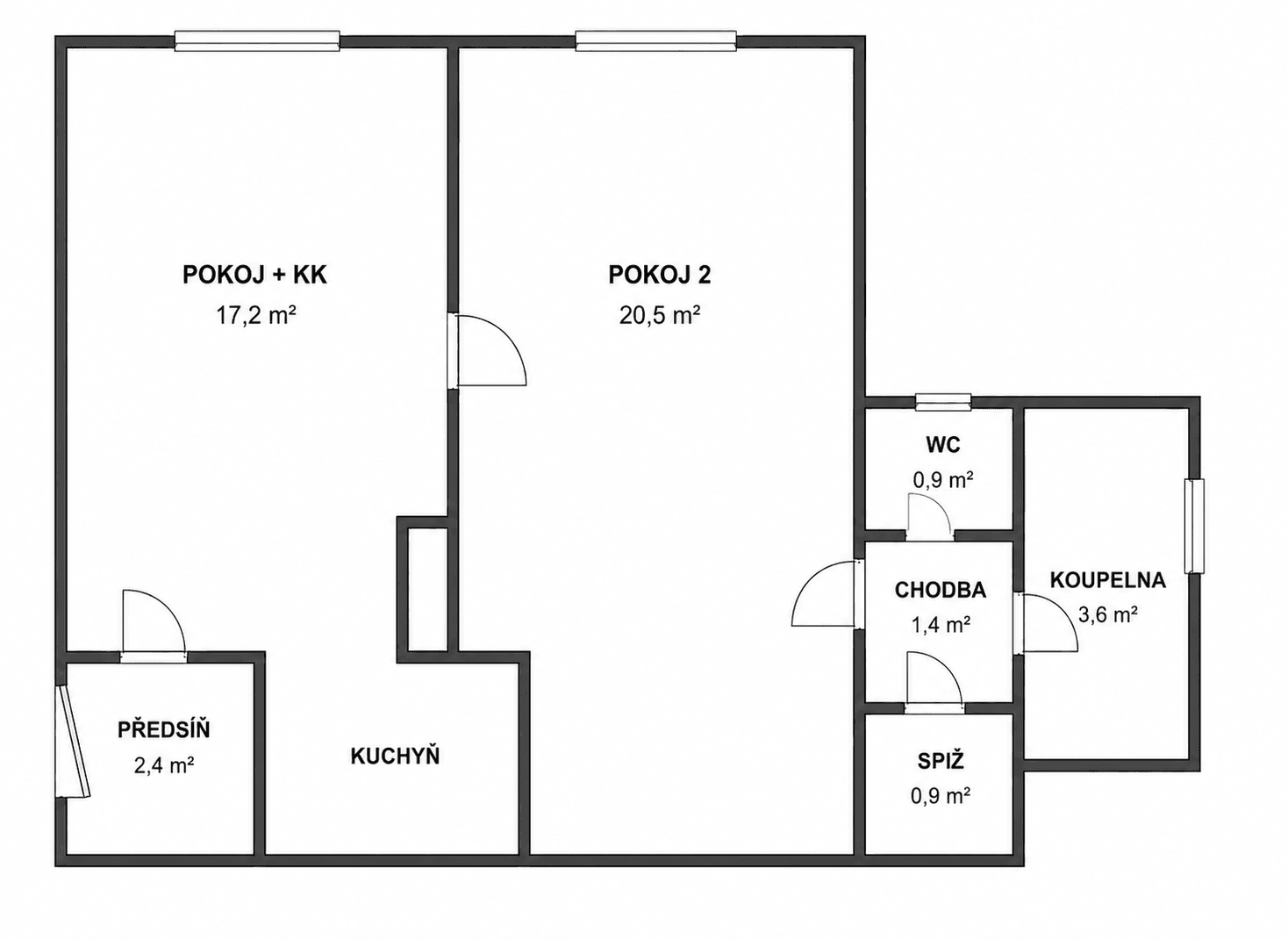 Prodej bytu 2+kk 48 m², Černokostelecká, Říčany, Středočeský kraj Prodej bytu 2+kk 48 m², Černokostelecká, Říčany, Středočeský kraj
