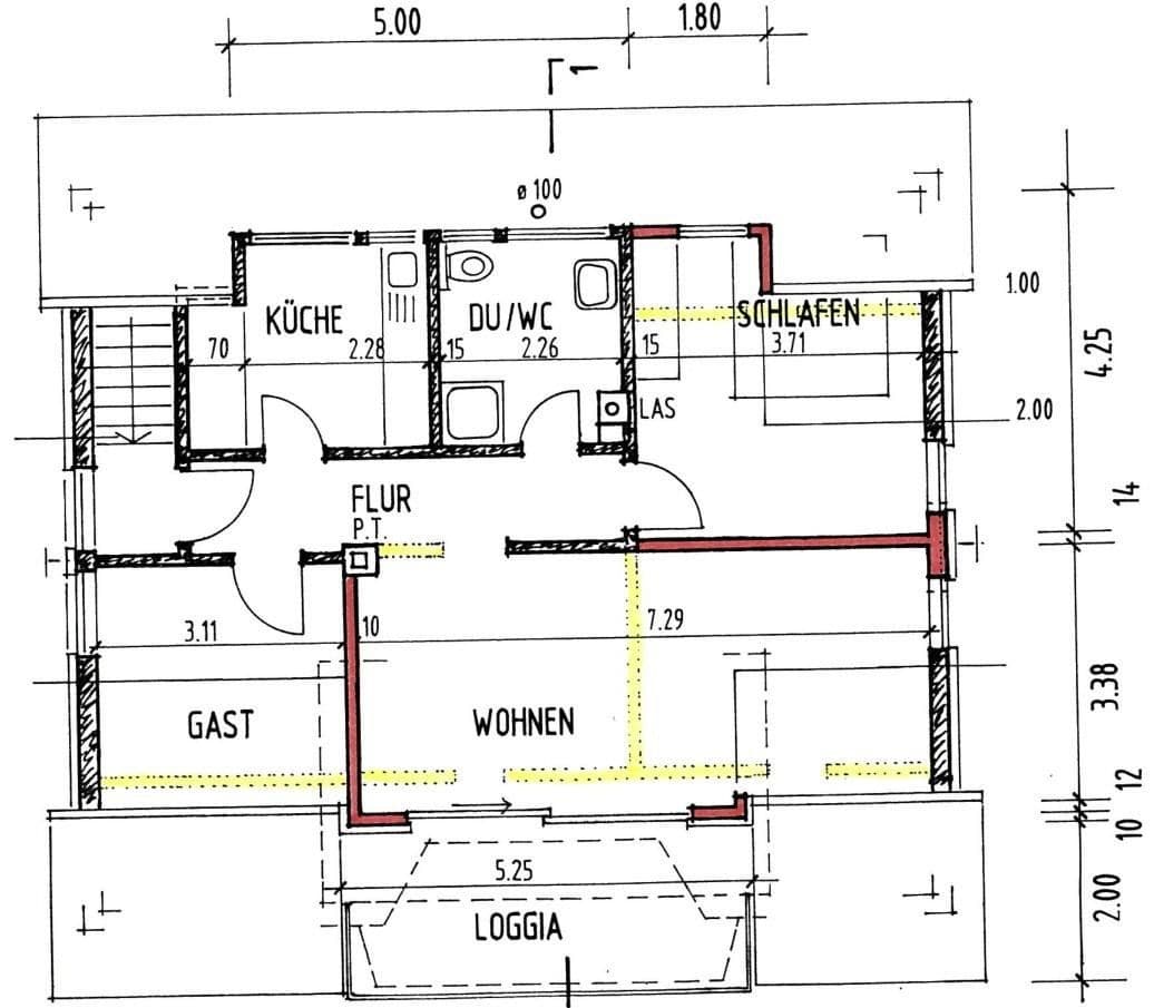 Pronájem bytu 3+1 64 m², Backnang, Bádensko-Württembersko Pronájem bytu 3+1 64 m², Backnang, Bádensko-Württembersko
