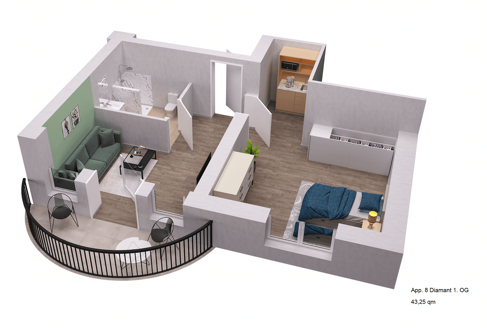 Pronájem bytu 2+1 44 m², Bad Nenndorf, Dolní Sasko Pronájem bytu 2+1 44 m², Bad Nenndorf, Dolní Sasko