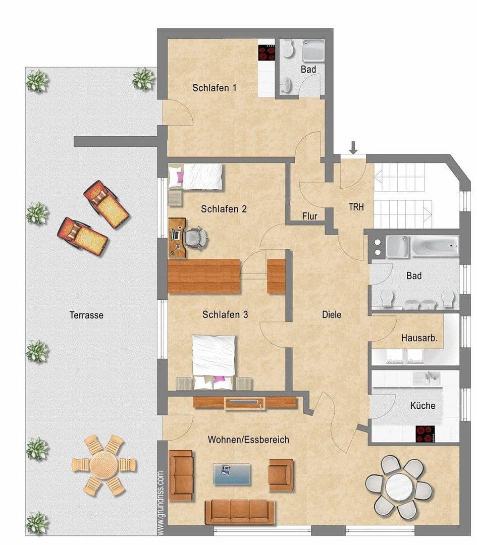 Pronájem bytu 4+1 145 m², Bürgermeister-Ledermann-Straße 13, Bad Wörishofen, Bavorsko Pronájem bytu 4+1 145 m², Bürgermeister-Ledermann-Straße 13, Bad Wörishofen, Bavorsko