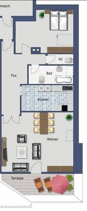 Pronájem bytu 2+1 96 m², Göggingerstr 21, Augsburg, Bavorsko Pronájem bytu 2+1 96 m², Göggingerstr 21, Augsburg, Bavorsko
