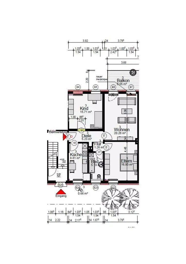 Pronájem bytu 3+1 78 m², Ittmecker Str. 36, Meschede, Severní Porýní-Vestfálsko Pronájem bytu 3+1 78 m², Ittmecker Str. 36, Meschede, Severní Porýní-Vestfálsko