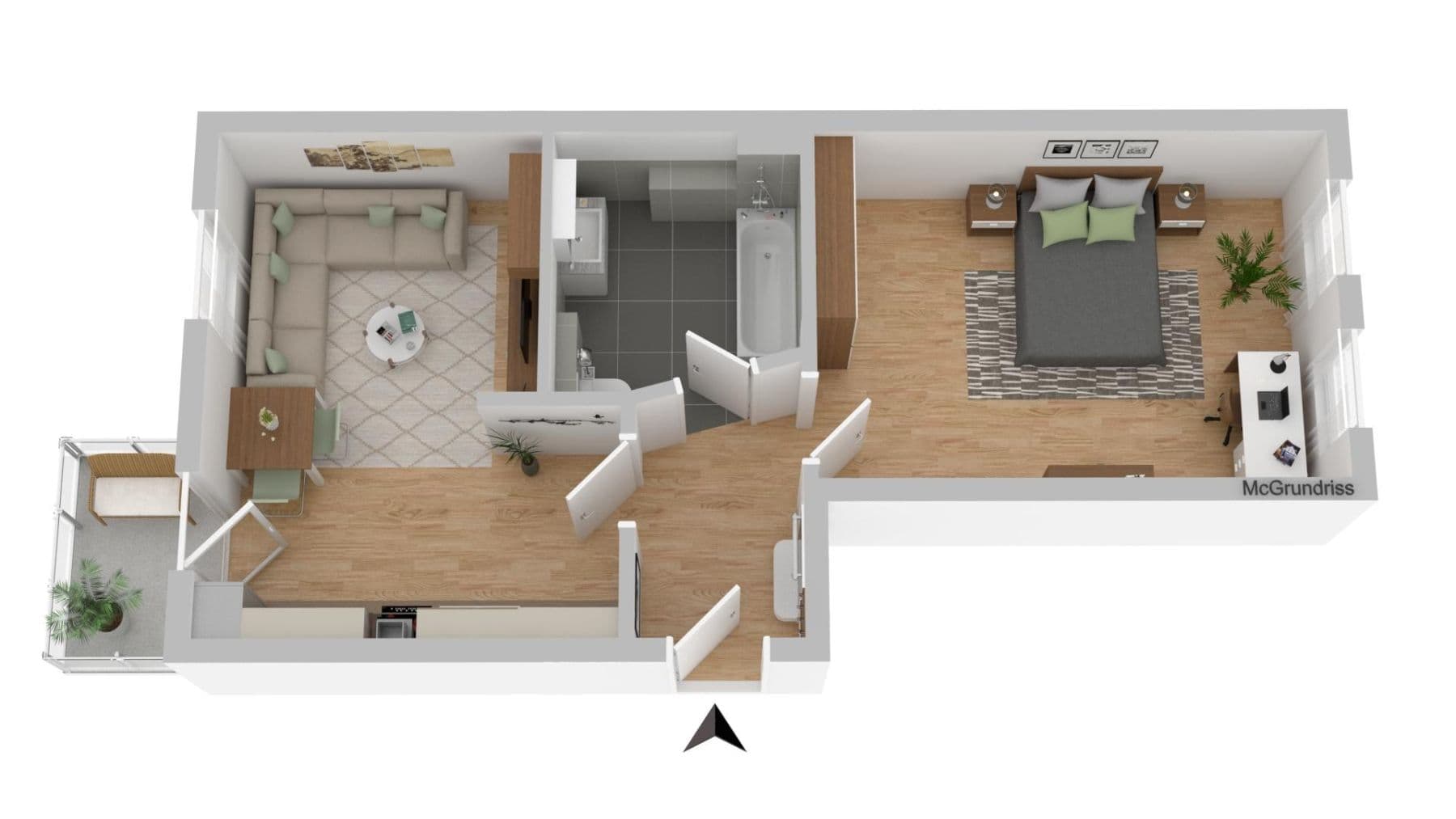 Pronájem bytu 2+1 44 m², Am Meilenstein 7, Leipzig, Sasko Pronájem bytu 2+1 44 m², Am Meilenstein 7, Leipzig, Sasko