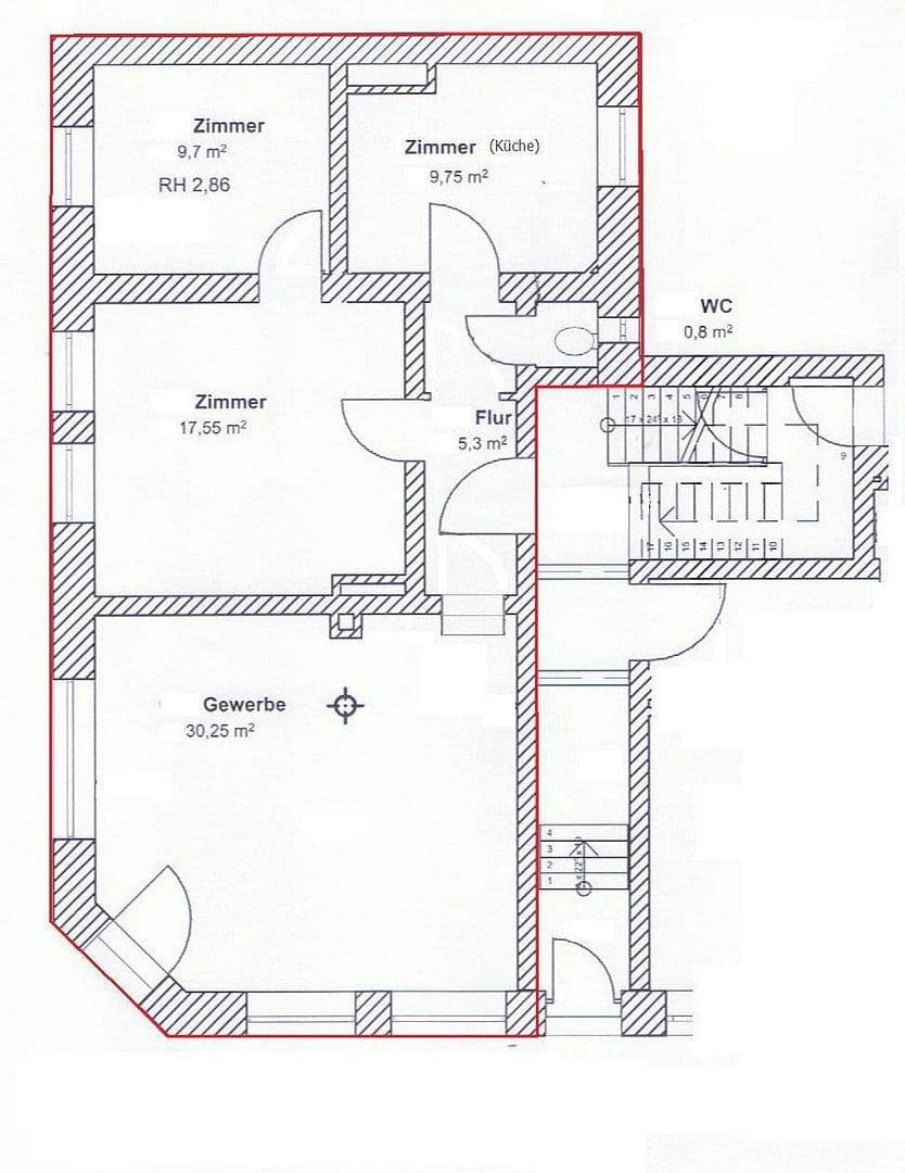 Pronájem nebytového prostoru 73 m², Ricklinger Str. 126, Hannover, Dolní Sasko Pronájem nebytového prostoru 73 m², Ricklinger Str. 126, Hannover, Dolní Sasko