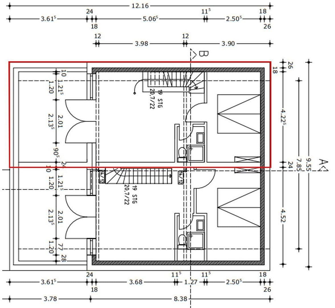 Pronájem bytu 2+1 74 m², Dammstr. 9, Lüneburg, Dolní Sasko Pronájem bytu 2+1 74 m², Dammstr. 9, Lüneburg, Dolní Sasko