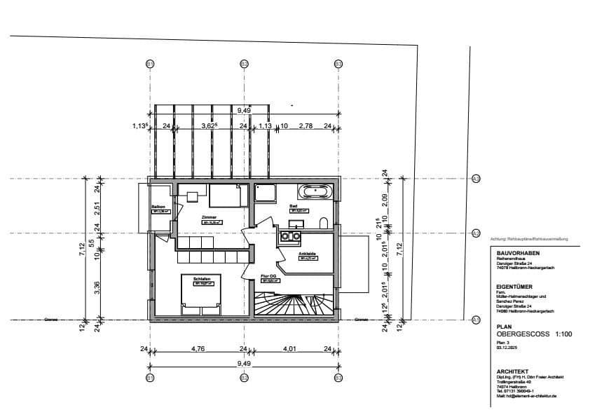 Prodej domu 146 m², pozemek 369 m², Danziger Straße 24, Heilbronn, Bádensko-Württembersko Prodej domu 146 m², pozemek 369 m², Danziger Straße 24, Heilbronn, Bádensko-Württembersko