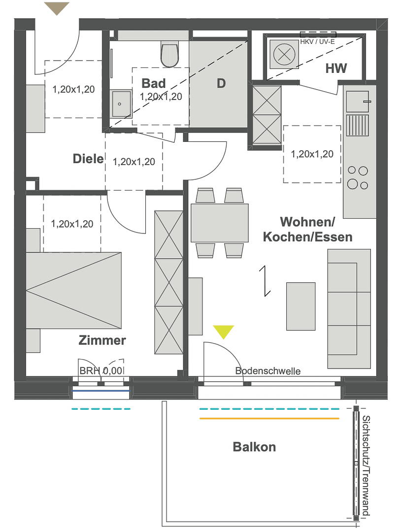 Pronájem bytu 2+1 56 m², Ankerweg 2, Berlin, Berlín Pronájem bytu 2+1 56 m², Ankerweg 2, Berlin, Berlín