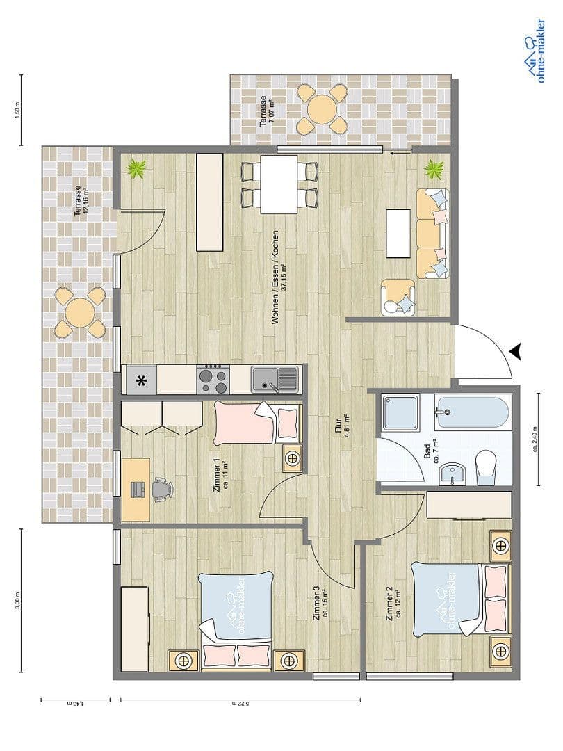 Prodej bytu 4+1 96 m², Brunnengasse 6, Ingersheim, Bádensko-Württembersko Prodej bytu 4+1 96 m², Brunnengasse 6, Ingersheim, Bádensko-Württembersko