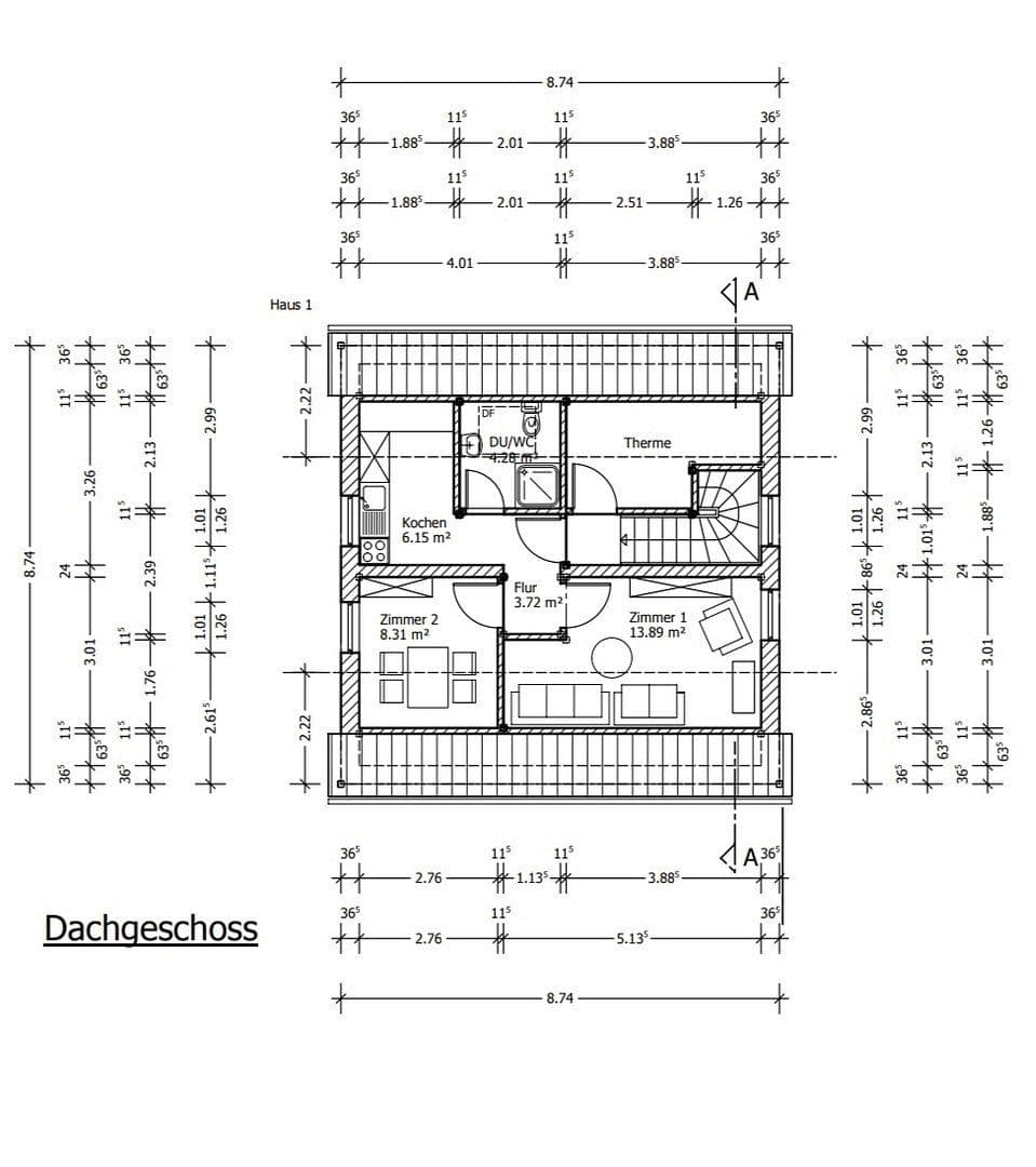 Pronájem domu 142 m², pozemek 285 m², Asamstr. 44, Ingolstadt, Bavorsko Pronájem domu 142 m², pozemek 285 m², Asamstr. 44, Ingolstadt, Bavorsko