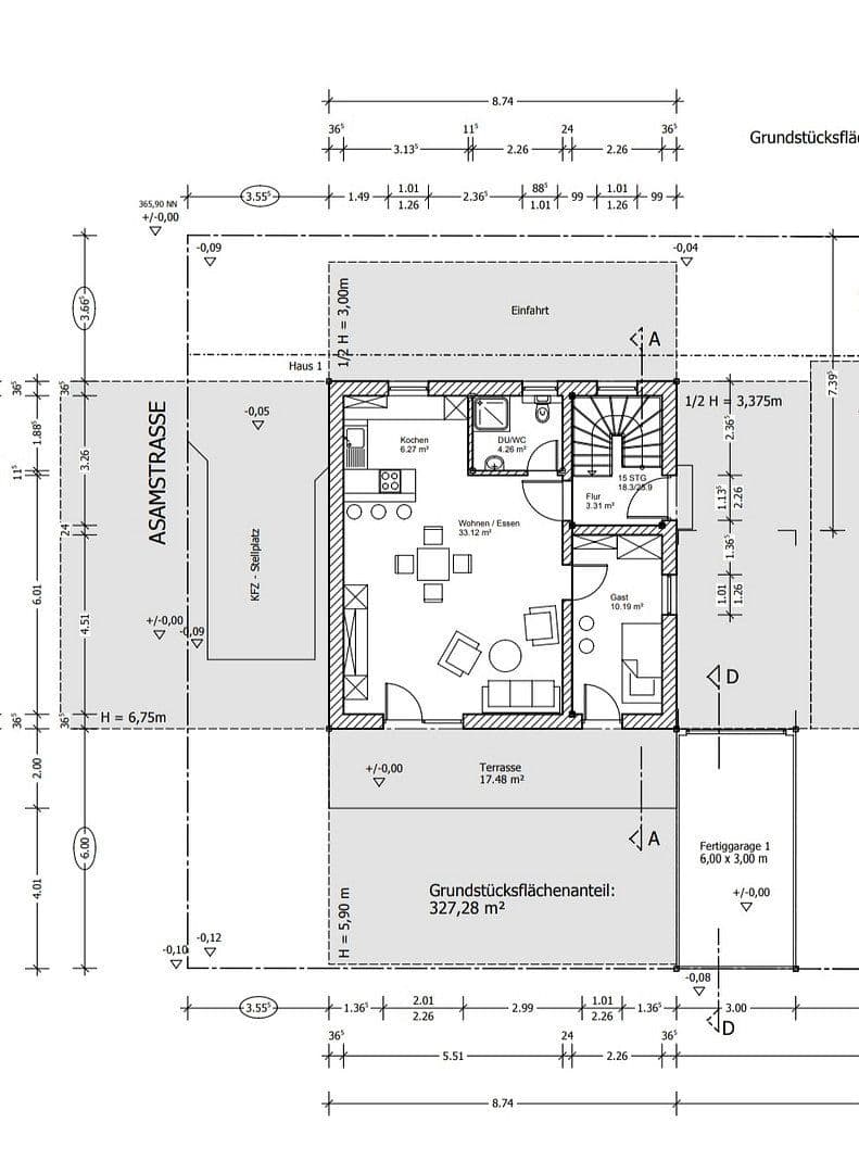 Pronájem domu 142 m², pozemek 285 m², Asamstr. 44, Ingolstadt, Bavorsko Pronájem domu 142 m², pozemek 285 m², Asamstr. 44, Ingolstadt, Bavorsko