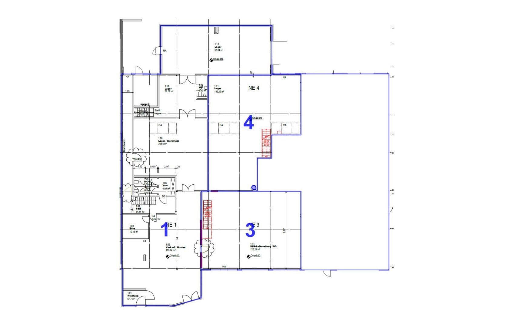Pronájem nebytového prostoru 1.500 m², Braunschweiger Heerstr. 57, Celle, Dolní Sasko Pronájem nebytového prostoru 1.500 m², Braunschweiger Heerstr. 57, Celle, Dolní Sasko