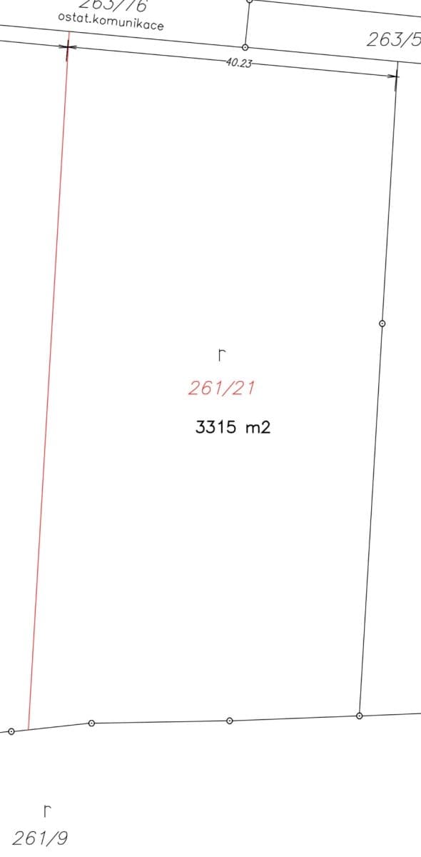 Prodej pozemku 3.315 m², Český Brod, Středočeský kraj Prodej pozemku 3.315 m², Český Brod, Středočeský kraj