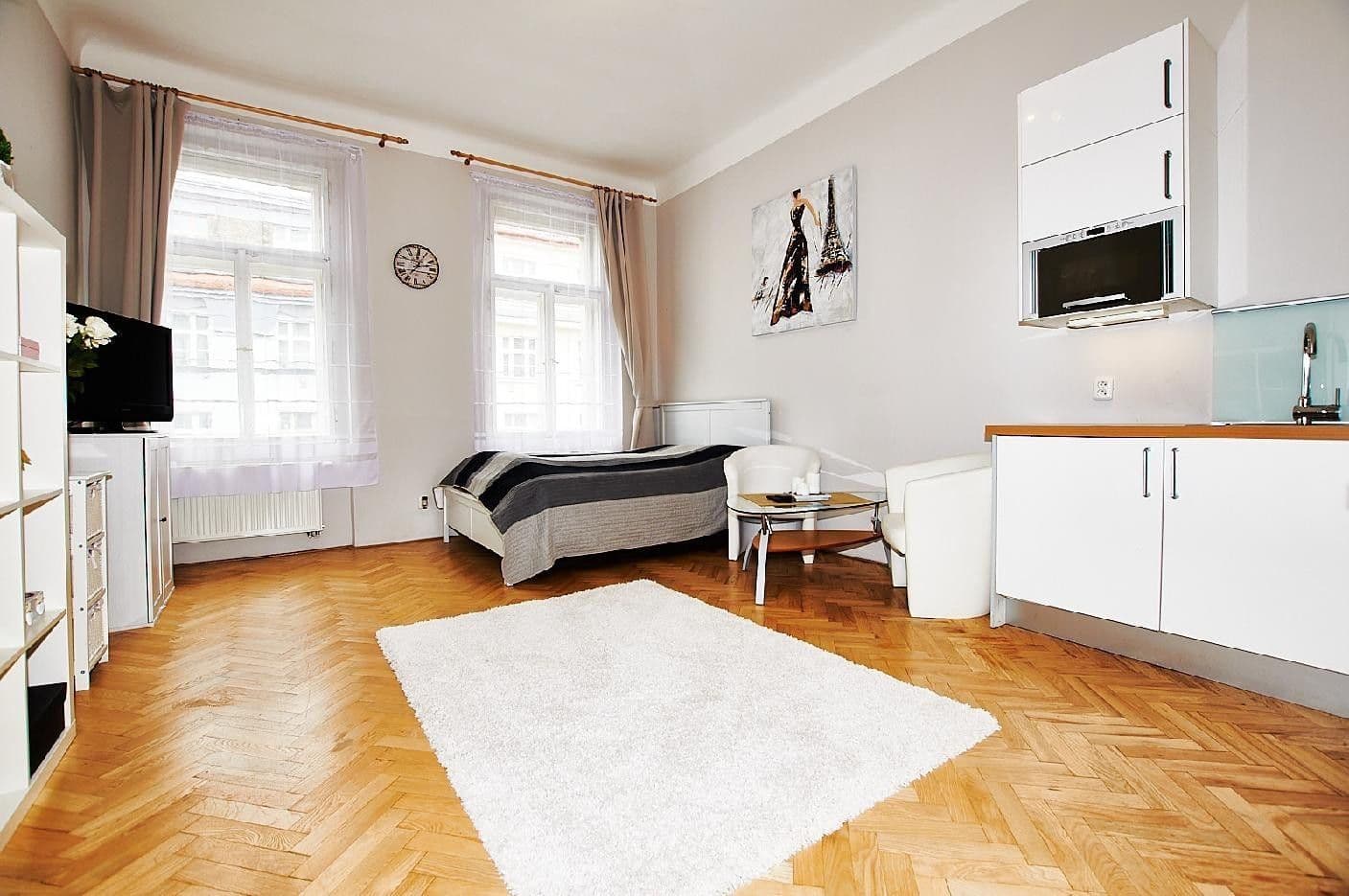 Pronájem bytu 1+kk 30 m², Kubelíkova, Praha, Praha Pronájem bytu 1+kk 30 m², Kubelíkova, Praha, Praha