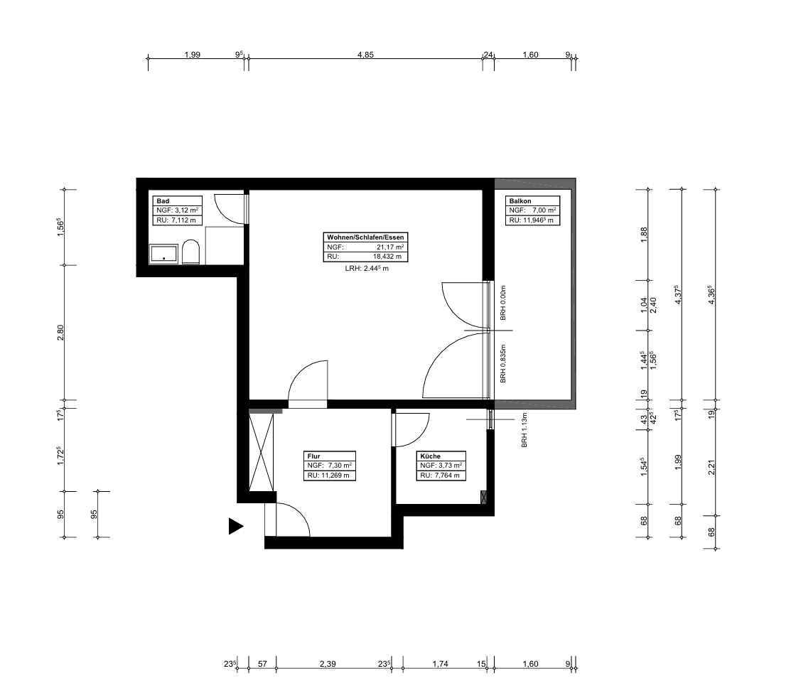 Pronájem bytu 1+1 41 m², Schweinfurt, Bavorsko Pronájem bytu 1+1 41 m², Schweinfurt, Bavorsko