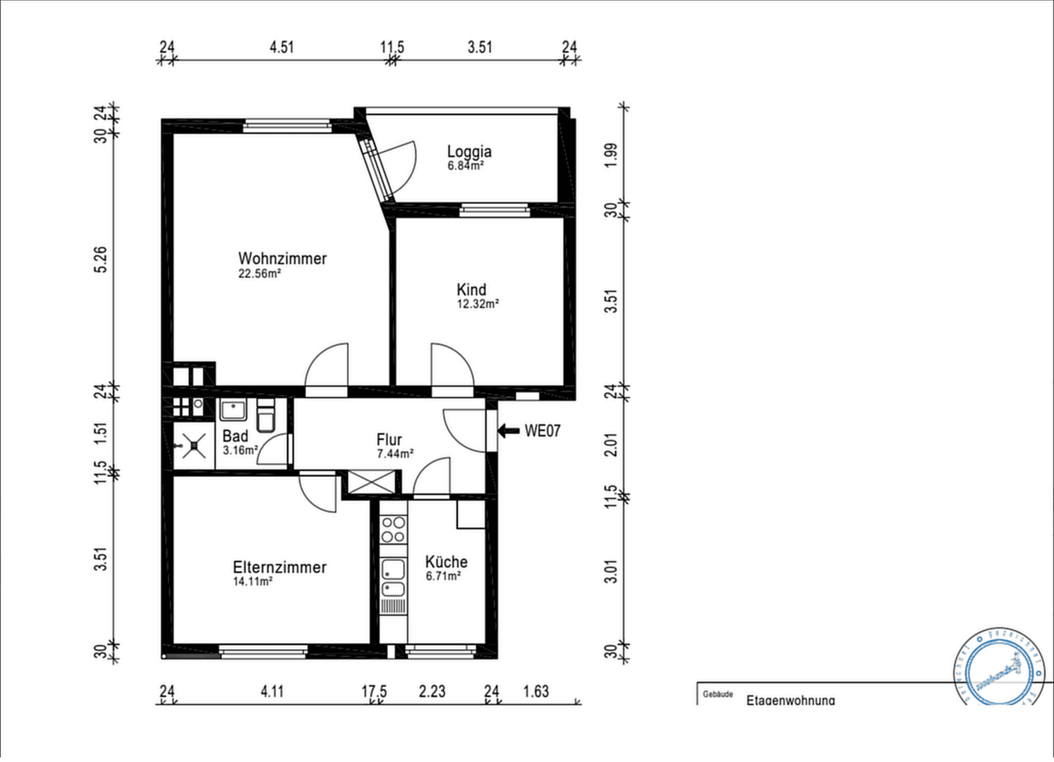Pronájem bytu 3+1 70 m², Bremerhaven, Bremen Pronájem bytu 3+1 70 m², Bremerhaven, Bremen