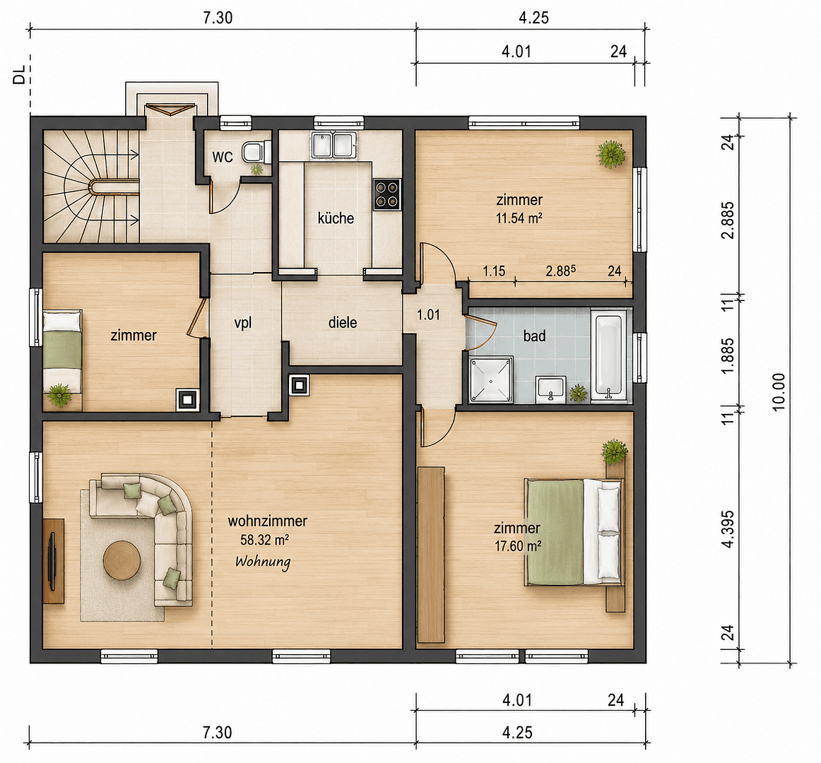 Prodej domu 180 m², pozemek 570 m², Gehenbühlstr 4, Gerlingen, Bádensko-Württembersko Prodej domu 180 m², pozemek 570 m², Gehenbühlstr 4, Gerlingen, Bádensko-Württembersko