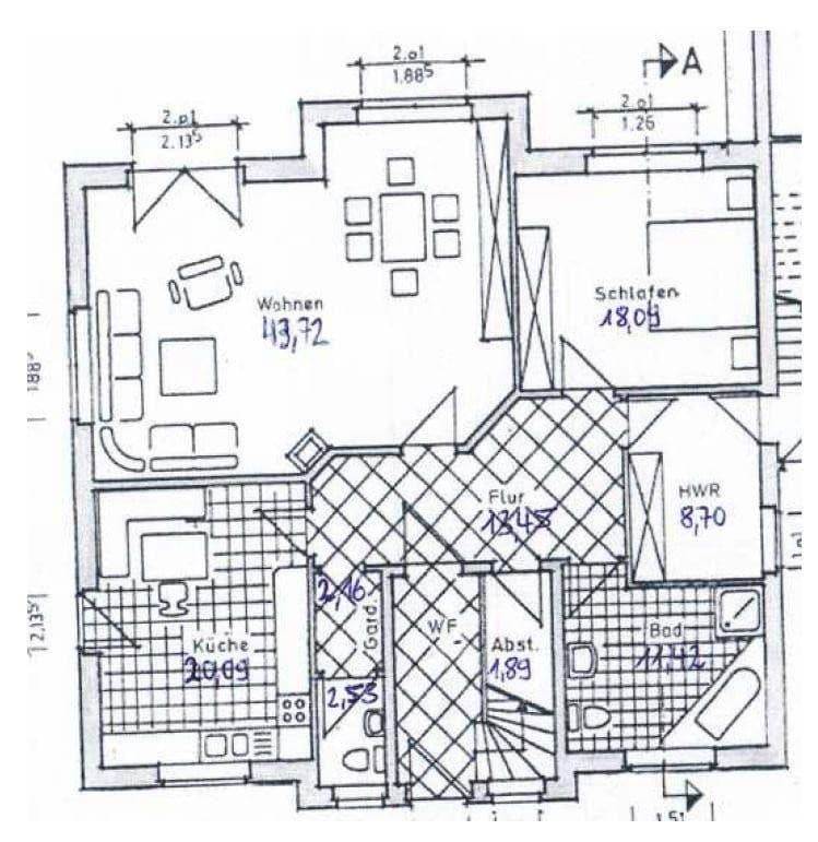 Pronájem bytu 2+1 122 m², Wilhelm-Kobbe-Straße 7, Bohmte, Dolní Sasko Pronájem bytu 2+1 122 m², Wilhelm-Kobbe-Straße 7, Bohmte, Dolní Sasko