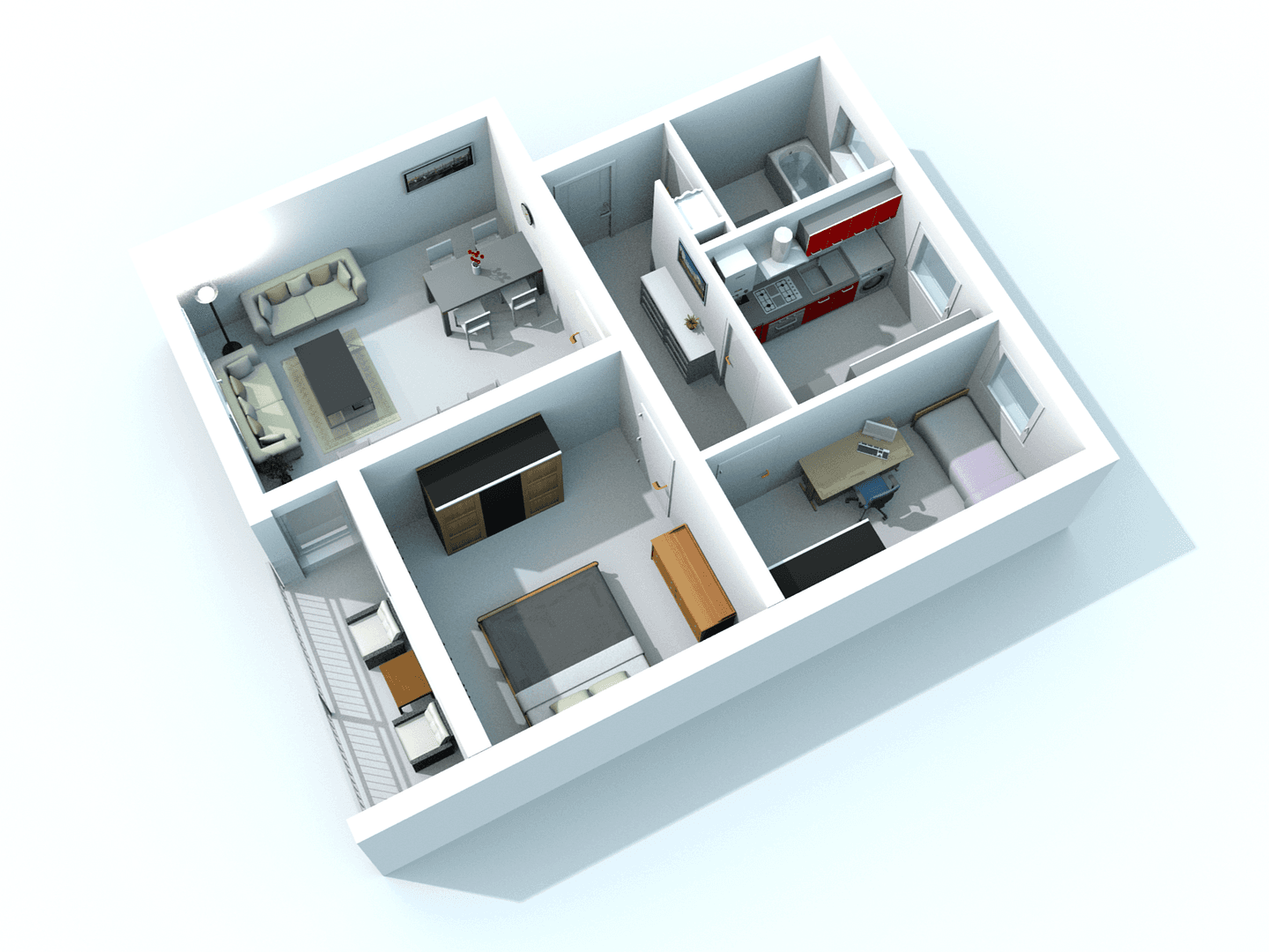 Prodej bytu 3+1 64 m², Bittlmairstraße 1, Ingolstadt, Bavorsko Prodej bytu 3+1 64 m², Bittlmairstraße 1, Ingolstadt, Bavorsko