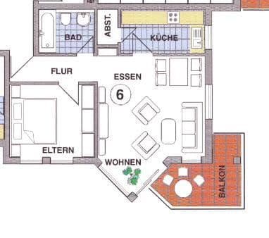 Pronájem bytu 2+1 53 m², Feldstr. 1c, Gerstungen, Durynsko Pronájem bytu 2+1 53 m², Feldstr. 1c, Gerstungen, Durynsko